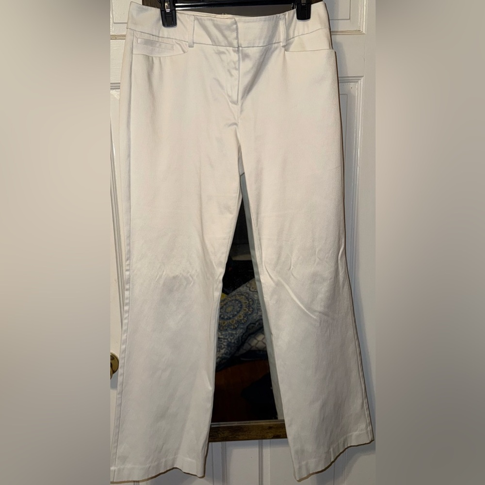 Elegant White Boot Cut Pants